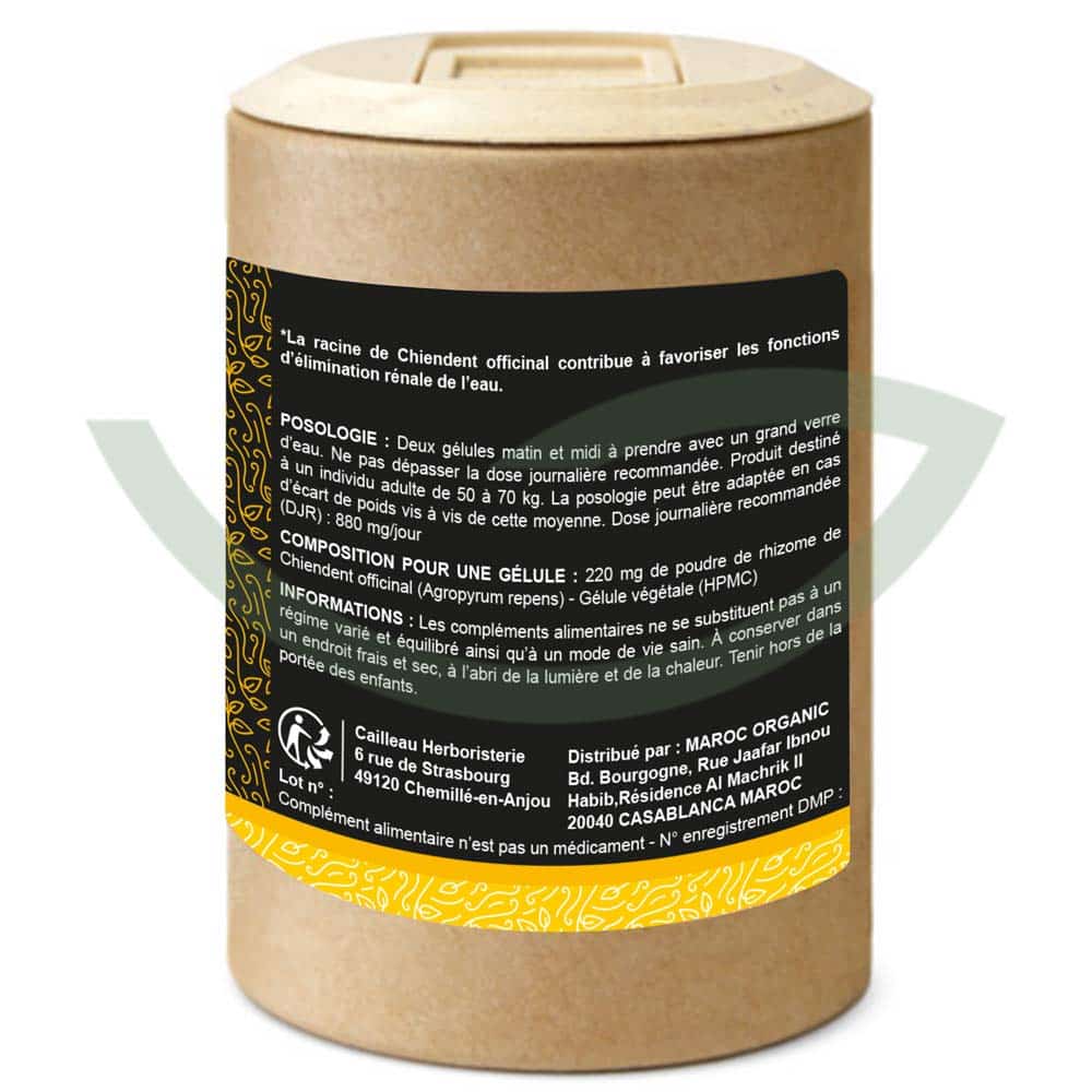 Chiendent officinal rhizome – 100 gélules – 220mg – Cailleau – Image 2