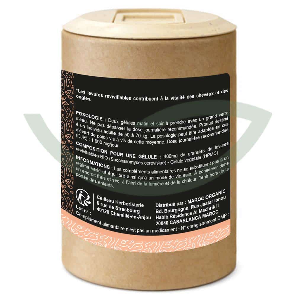 Levure revivifiable – 200 gélules – 400mg – Cailleau – Image 2