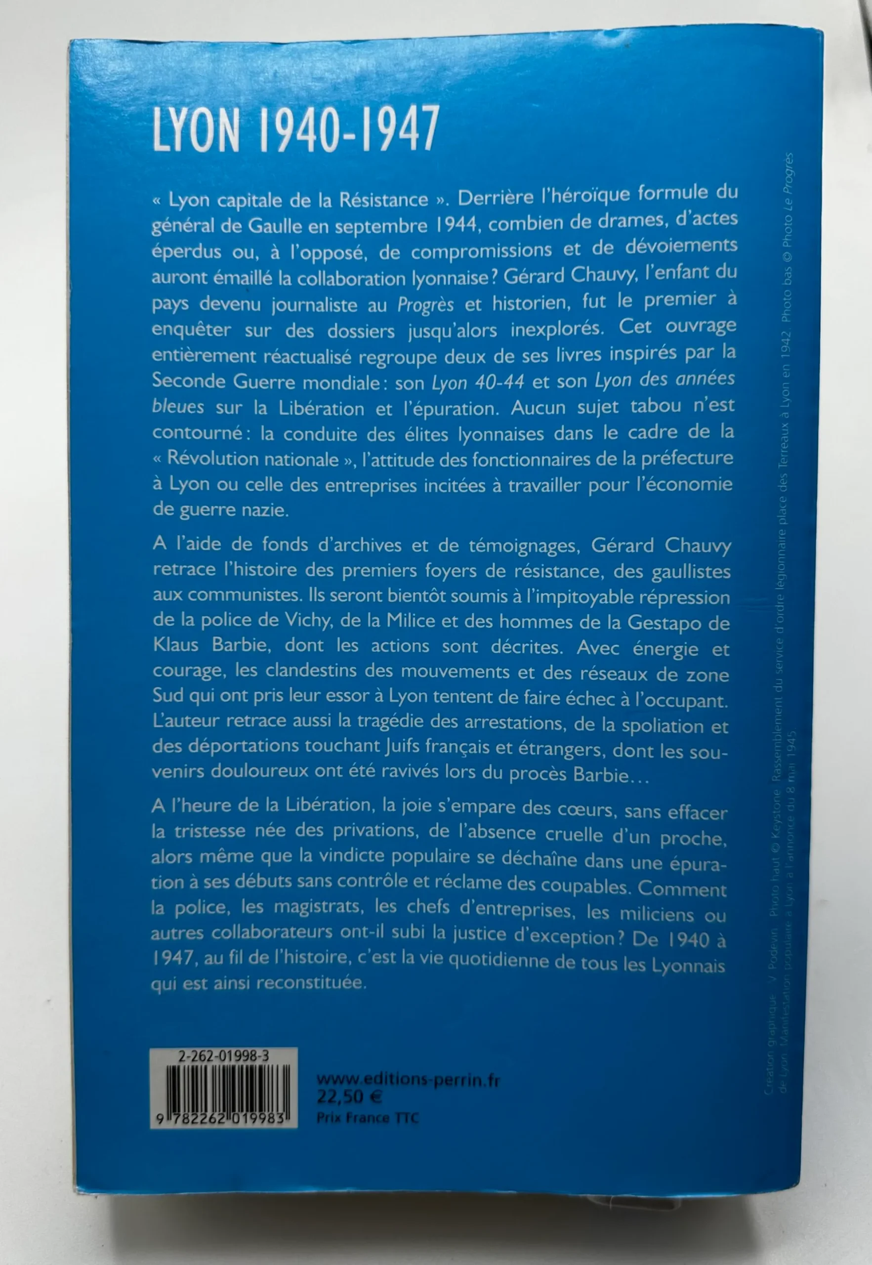 Lyon 1940-1947 – L’occupation – La Libération – L’epuration – Chauvy Gérard – Image 2