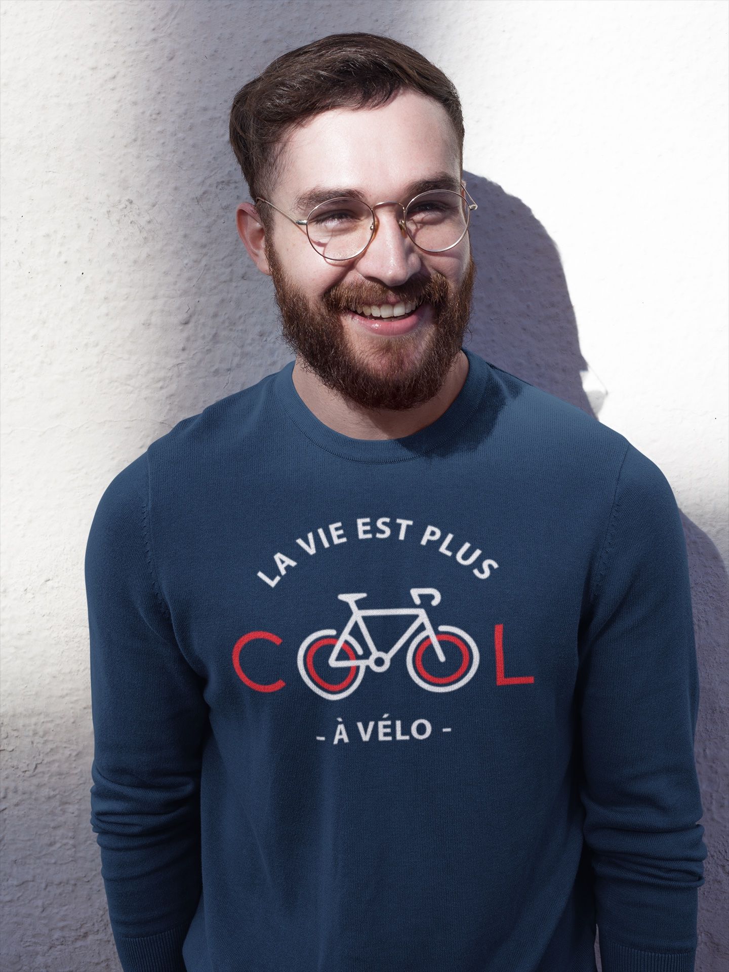 Sweat « La vie est plus cool à vélo » – Unisexe – Image 6