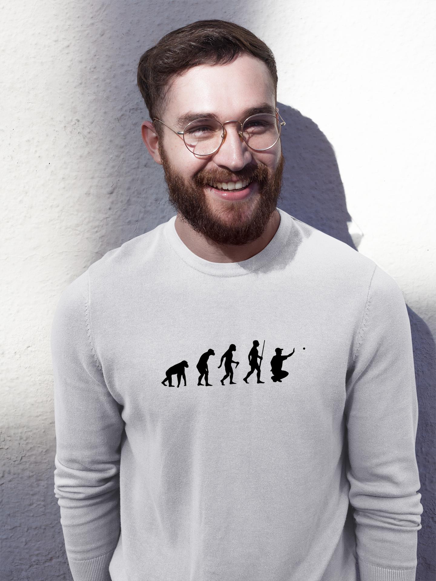 Sweat « Pétanque, évolution de l’homme » – Unisexe – Image 6