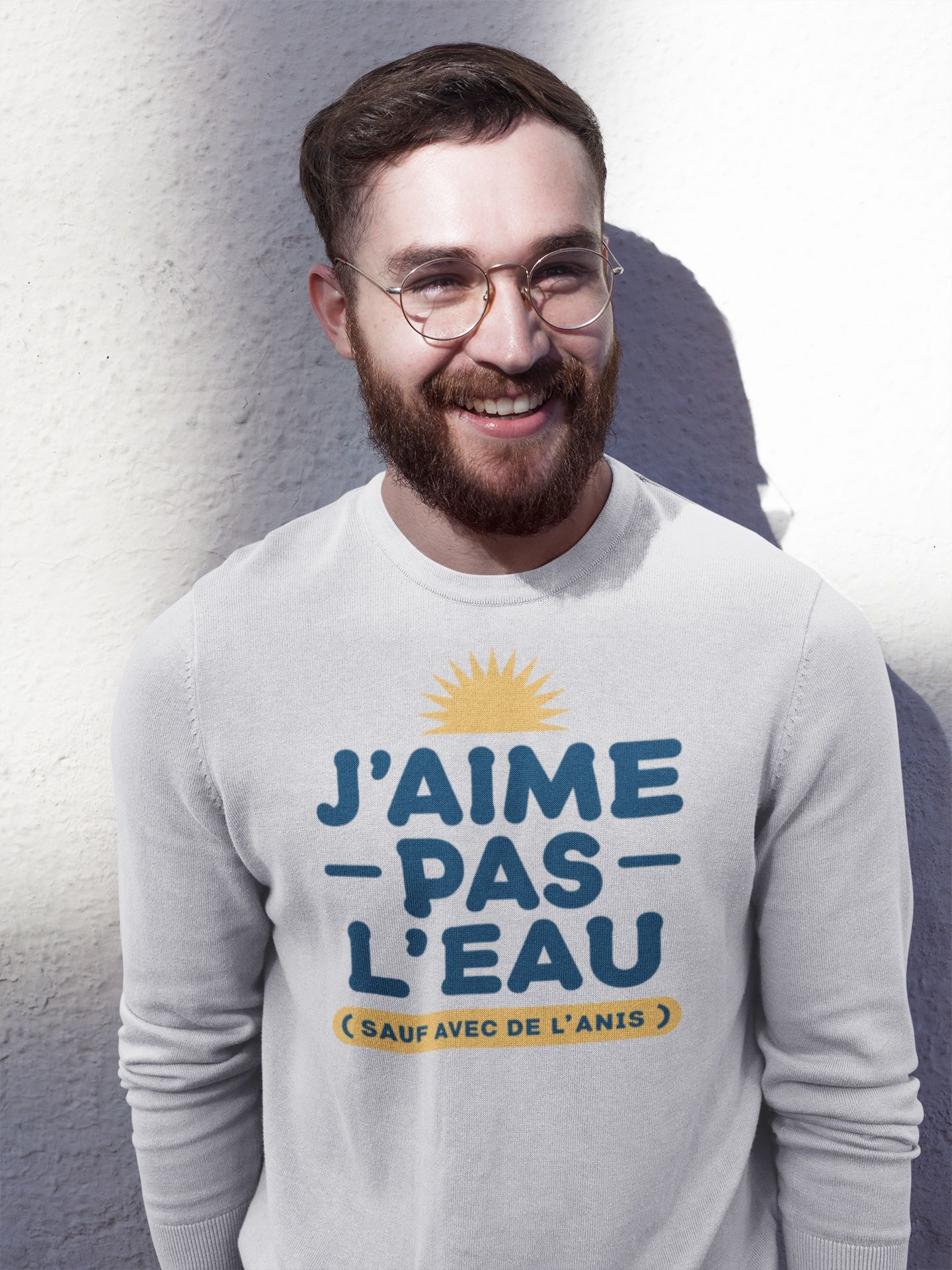 Sweat Ricard « J’aime pas l’eau » – Unisexe – Image 6