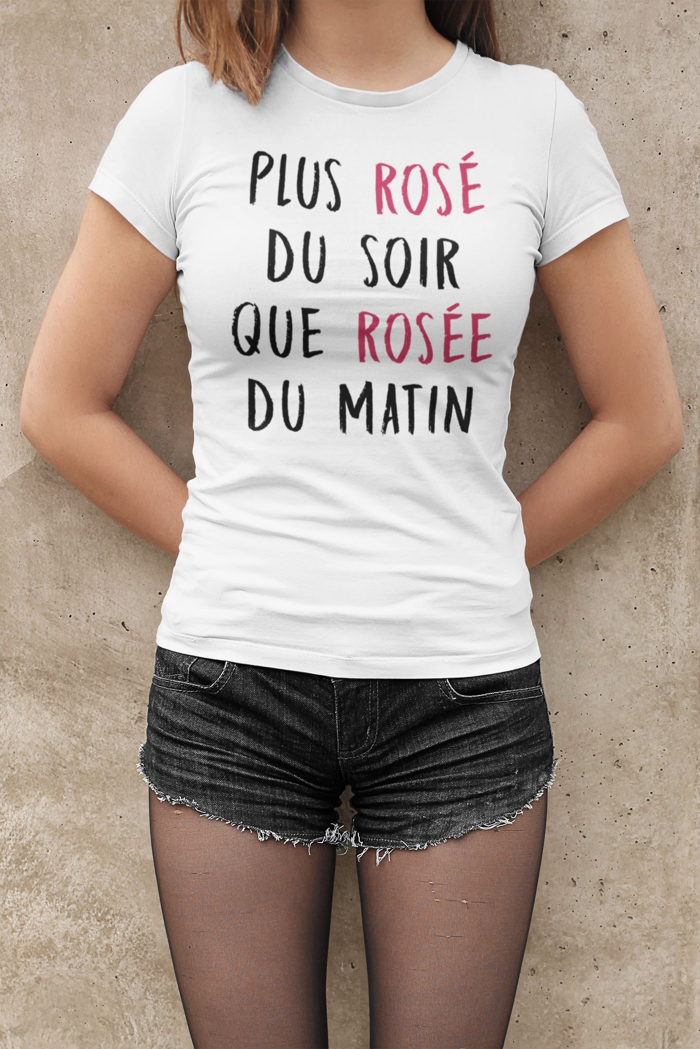 Tee Shirt « Plus rosé du soir » – Pour Femme – Image 7