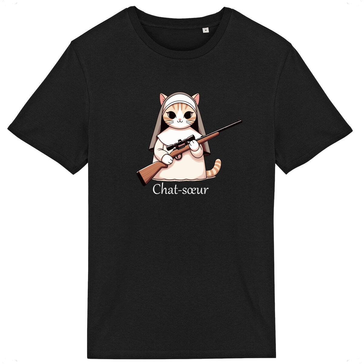 T Shirt « Chat-soeur » – Pour Homme – Image 3
