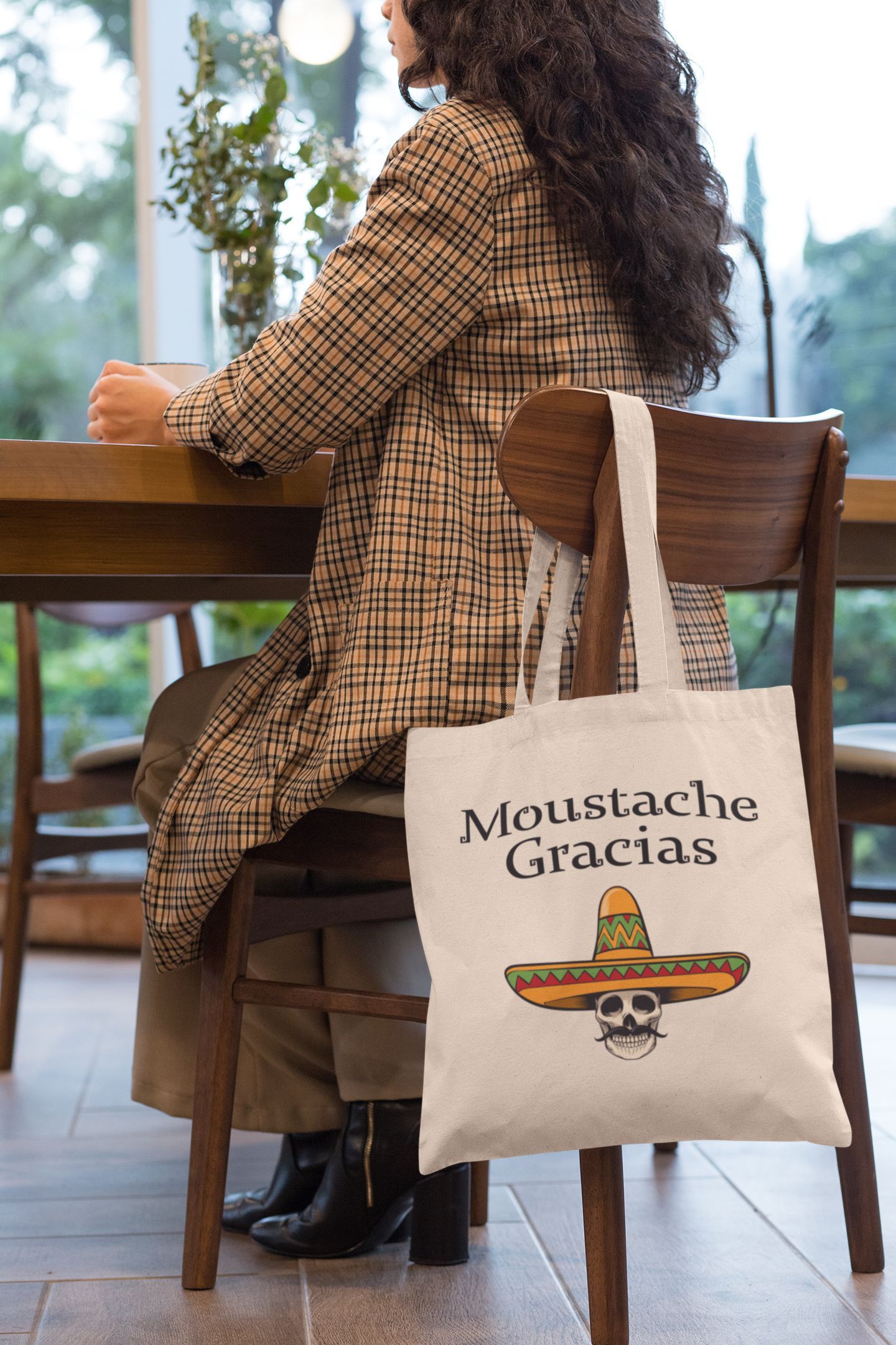 Sac tote bag « Moustache gracias » – Image 2