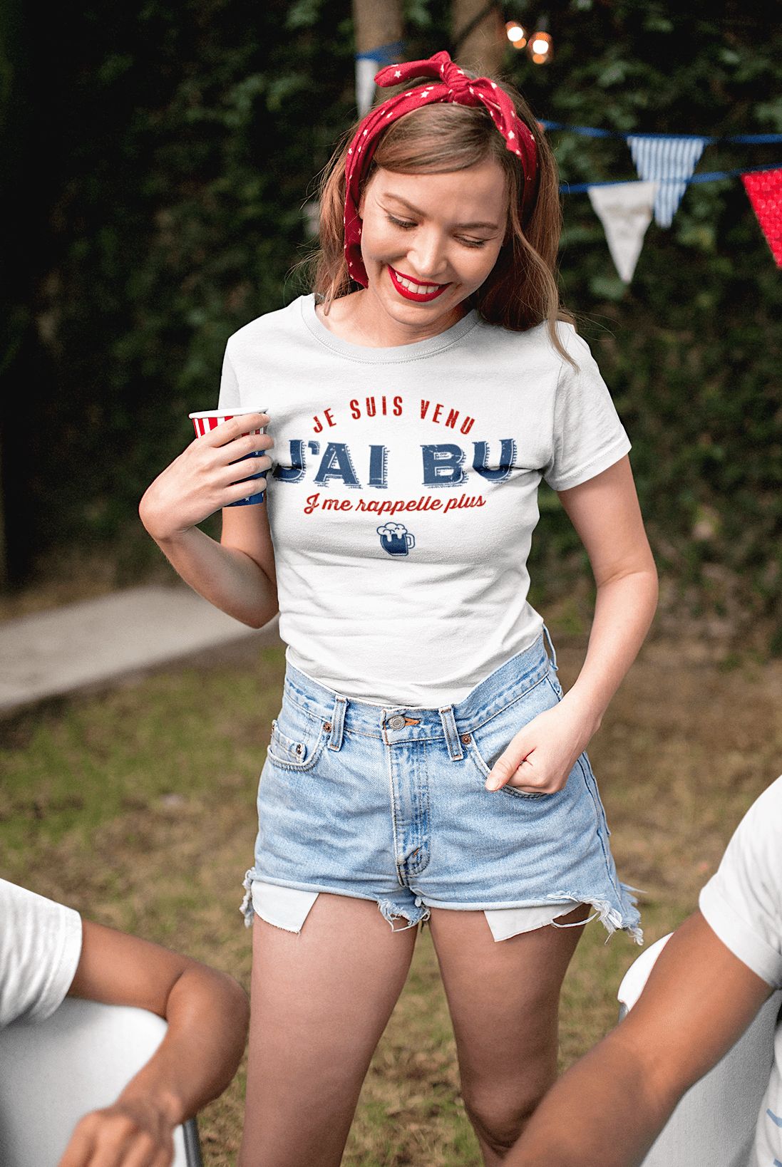 Tee Shirt « Je suis venu, j’ai bu » – Pour Femme – Image 7