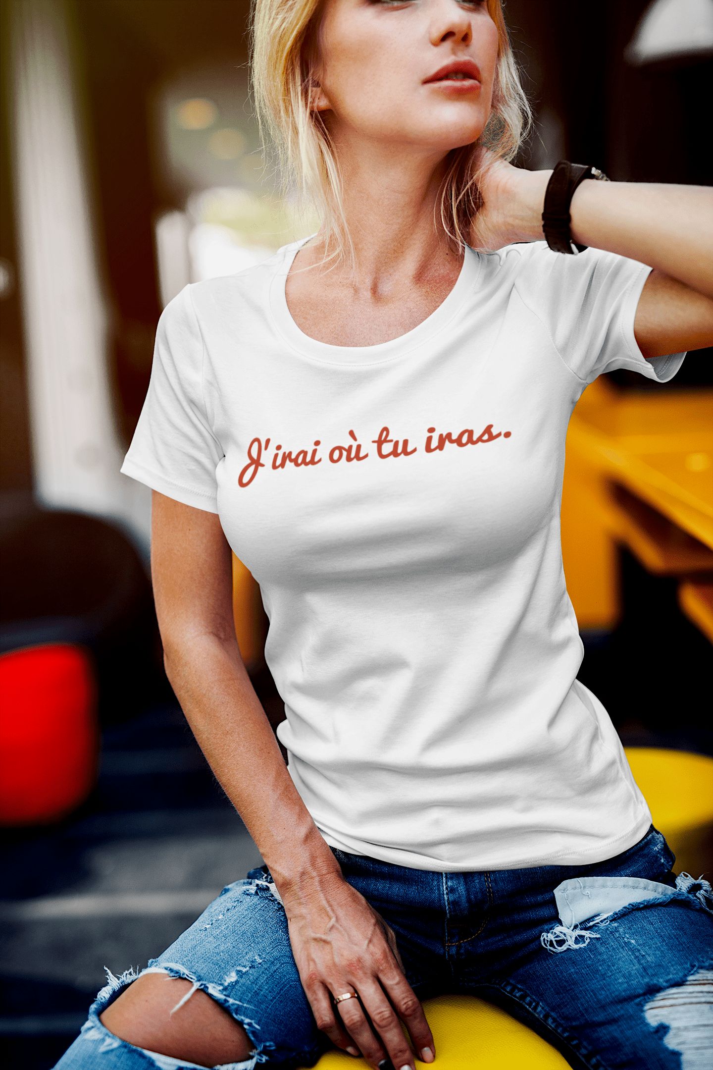 T Shirt Céline Dion « J’irai ou tu iras » – Pour Femme – Image 7