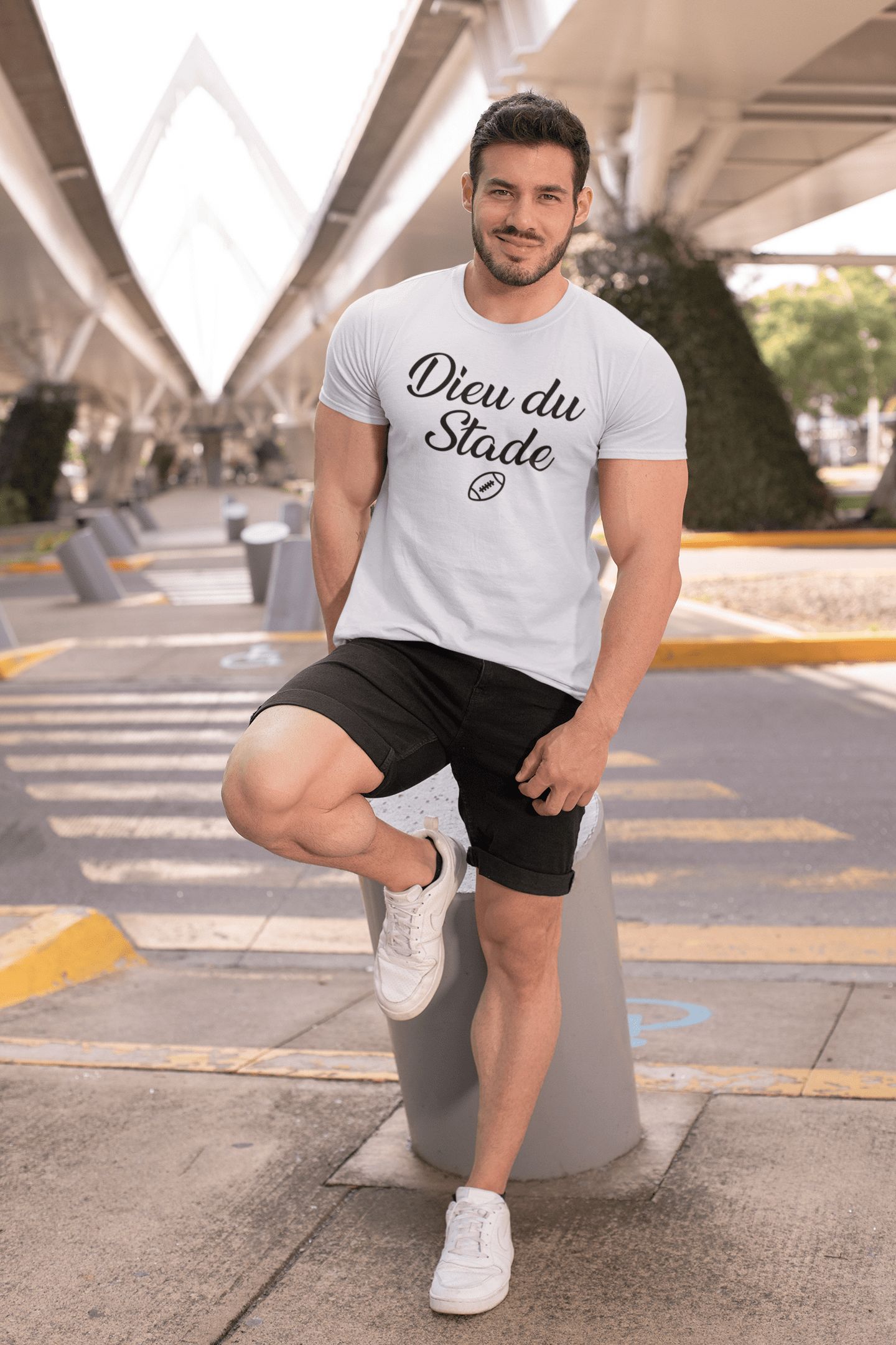 Tee shirt rugby « Dieu du stade » – Pour Homme – Image 7